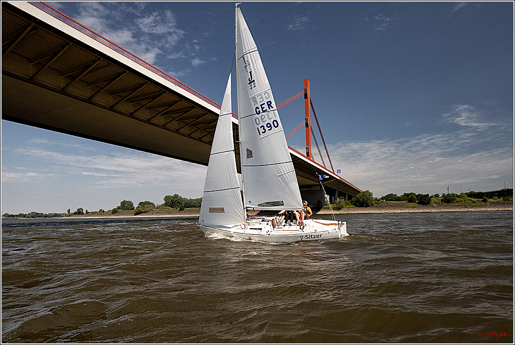 100 Jahre Rheinwoche 2022 - 4. Wettfahrt Duisburg - Wesel, 04.06.2022,